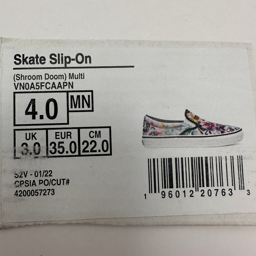 VANS Men's 4 Shroom Doom Skate Slip-on Shoes Moon Sun Trippy