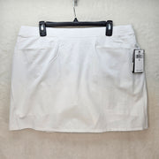 RLX RALPH LAUREN WOMEN'S XL GOLF SKORT PURE WHITE PERFORMANCE MSRP $138
