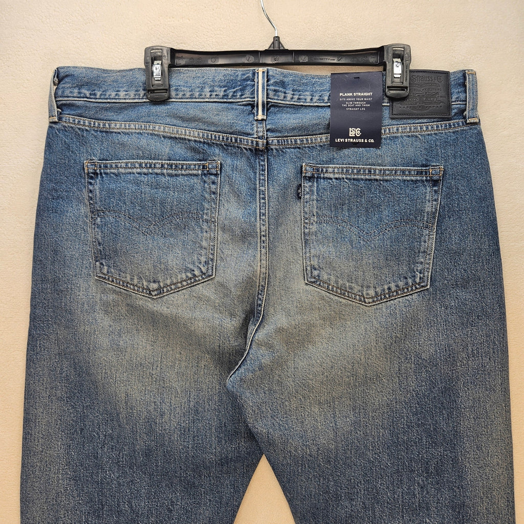 LEVIS WOMEN'S 34X32 JAPANESE MADE SELVEDGE PLANK STRAIGHT FIT NWT