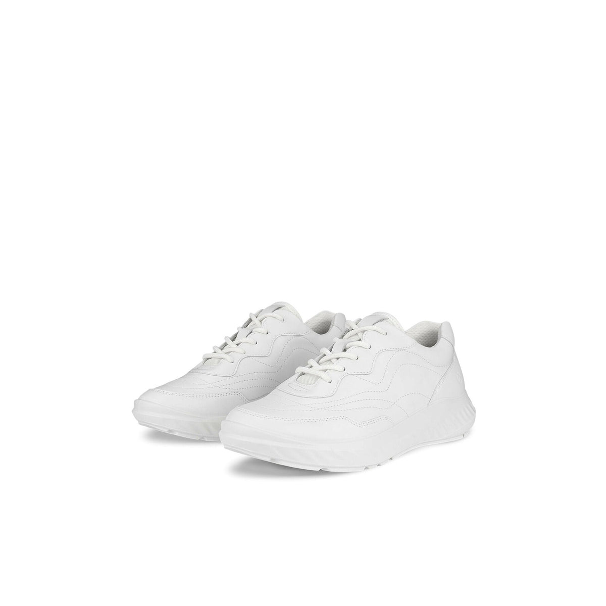 ECCO WOMEN'S 41 ATH-1FTR WHITE LEATHER SNEAKER NIB NO LID 20569301007
