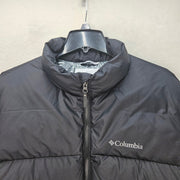 COLUMBIA MEN'S LARGE LAKEPORT FS PUFFER JACKET BLACK OMNI HEAT INSULATED NWT