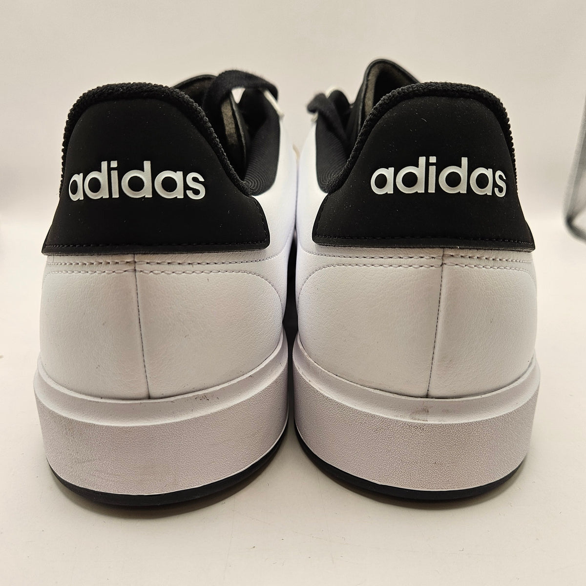 ADIDAS MEN'S 14 GRAND COURT 2.0 WHITE BLACK CASUAL LIFESTYLE SNEAKER JS1694