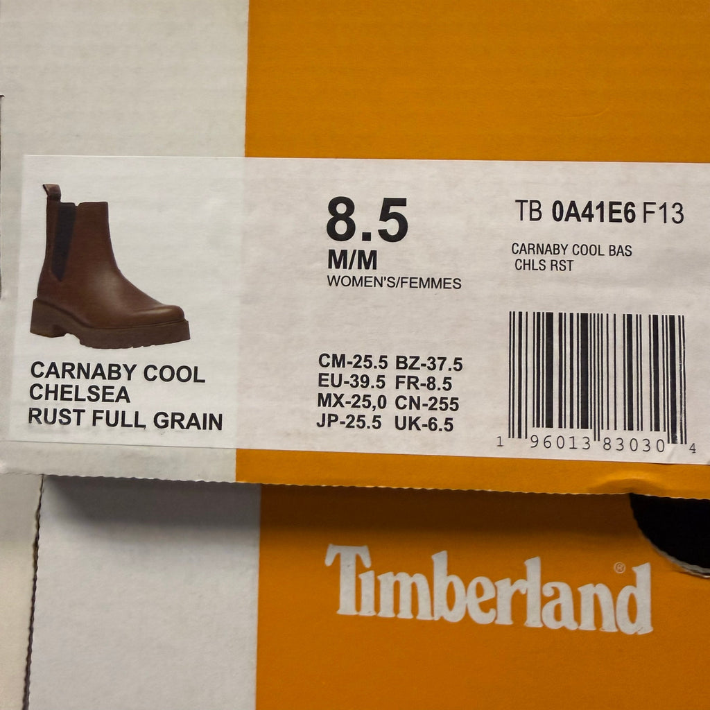 TIMBERLAND WOMEN'S 8.5 CARNABY COOL MID CHELSEA BOOT SADDLE NIB