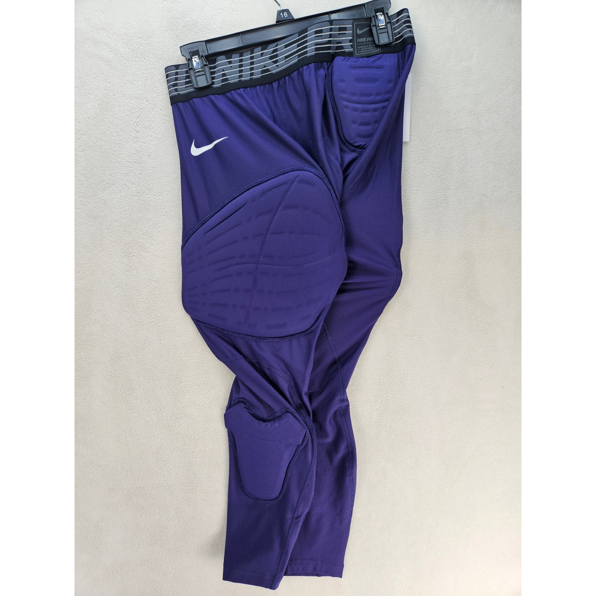 NIKE MEN'S XL TALL NBA PRO PURPLE HYPERSTRONG COMPRESSION PADDED BASKETBALL