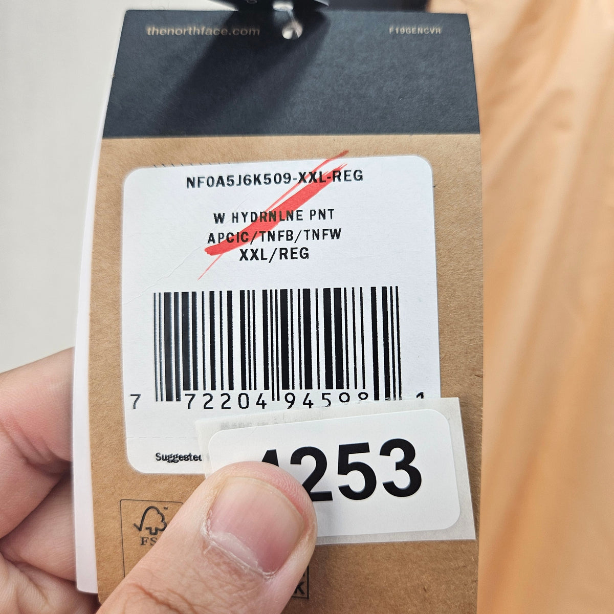THE NORTH FACE WOMEN'S XXL HYDRENALINE PANT ORANGE BLACK WHITE NF0A5J6K509