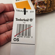 TIMBERLAND WOMEN'S OS WHEAT COLORFUL LEATHER LOGO PATCH RARE MITTEN