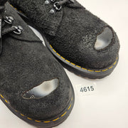 DR MARTENS MEN'S 10 BLACK BEX EXPOSED ST STEEL TOE 1461 OXFORD SHOES SUEDE