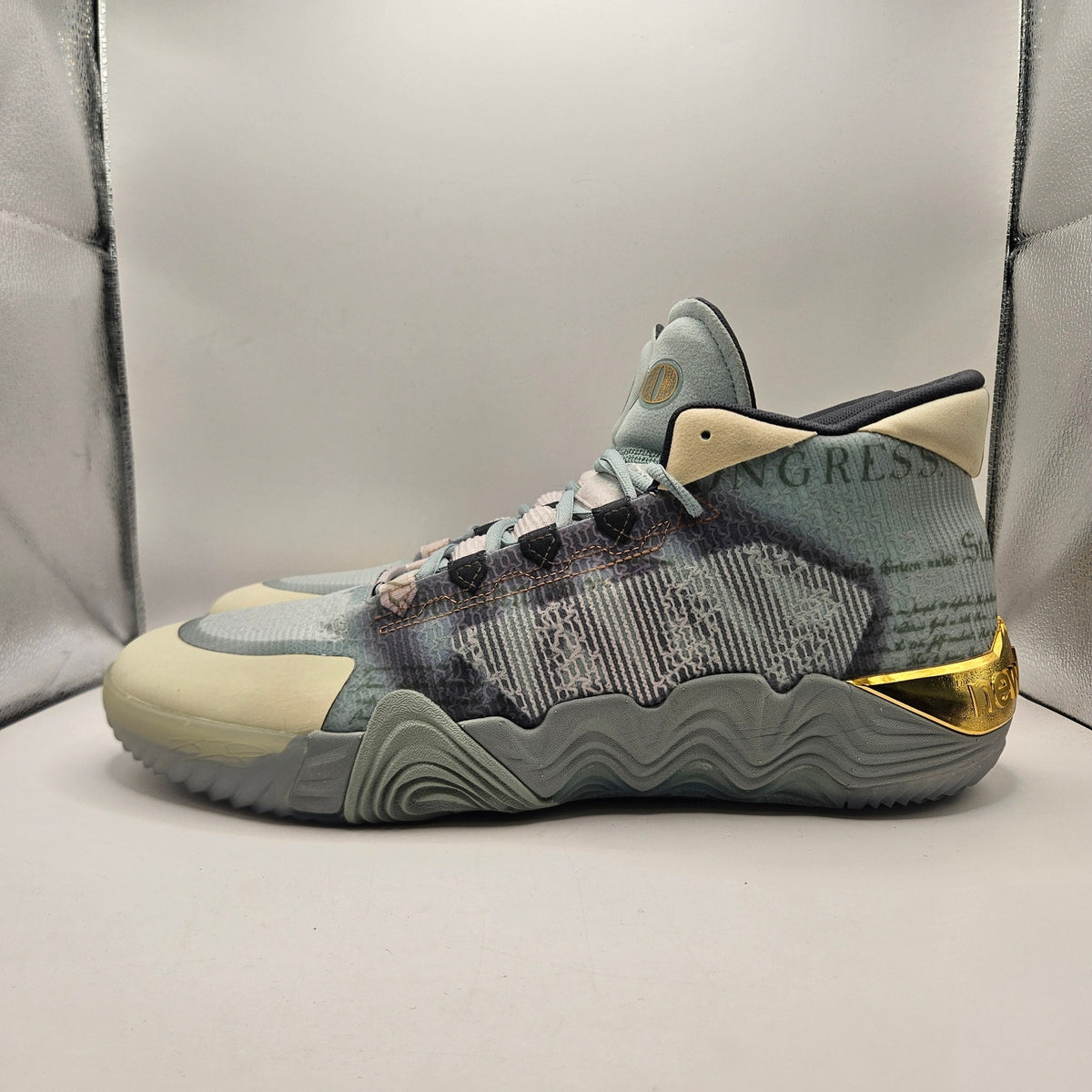 NEW BALANCE MEN'S 16 KAWHI LEONARD 2 NEW MONEY GREY MIST GOLD BBKLSNM2 NWOB
