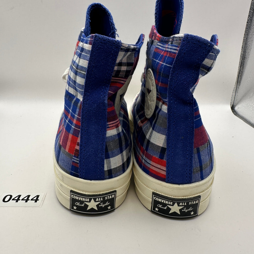 CONVERSE Chuck 70 HIGH Men's 10 Plaid Patchwork 166849C