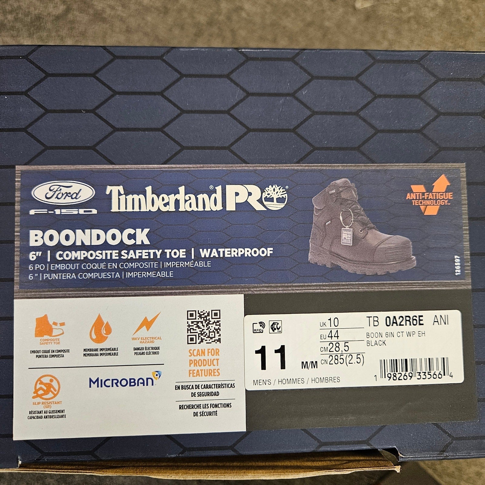 TIMBERLAND PRO MEN'S 11 FORD F-150 WORK BOOTS MISSING TAG NIB TB0A2R6EANI