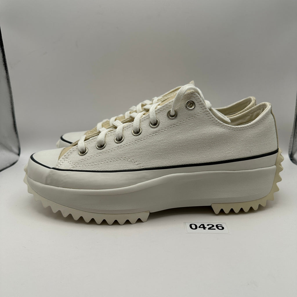 CONVERSE MEN'S 10.5 Run Star Hike Low Summer Denim Vintage White 171895C