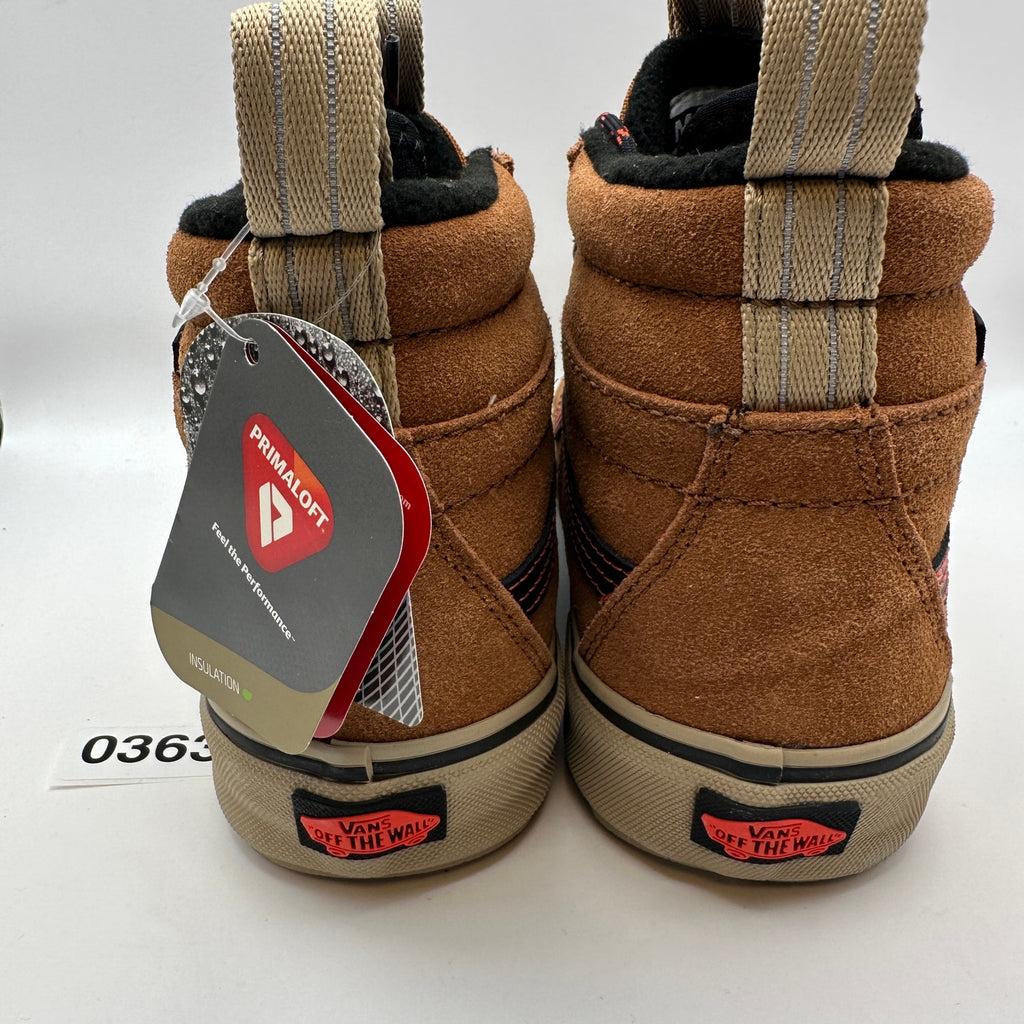VANS Men's 8.5 MTE Sk8 Hi Primaloft Sneaker Boot Suede Brown