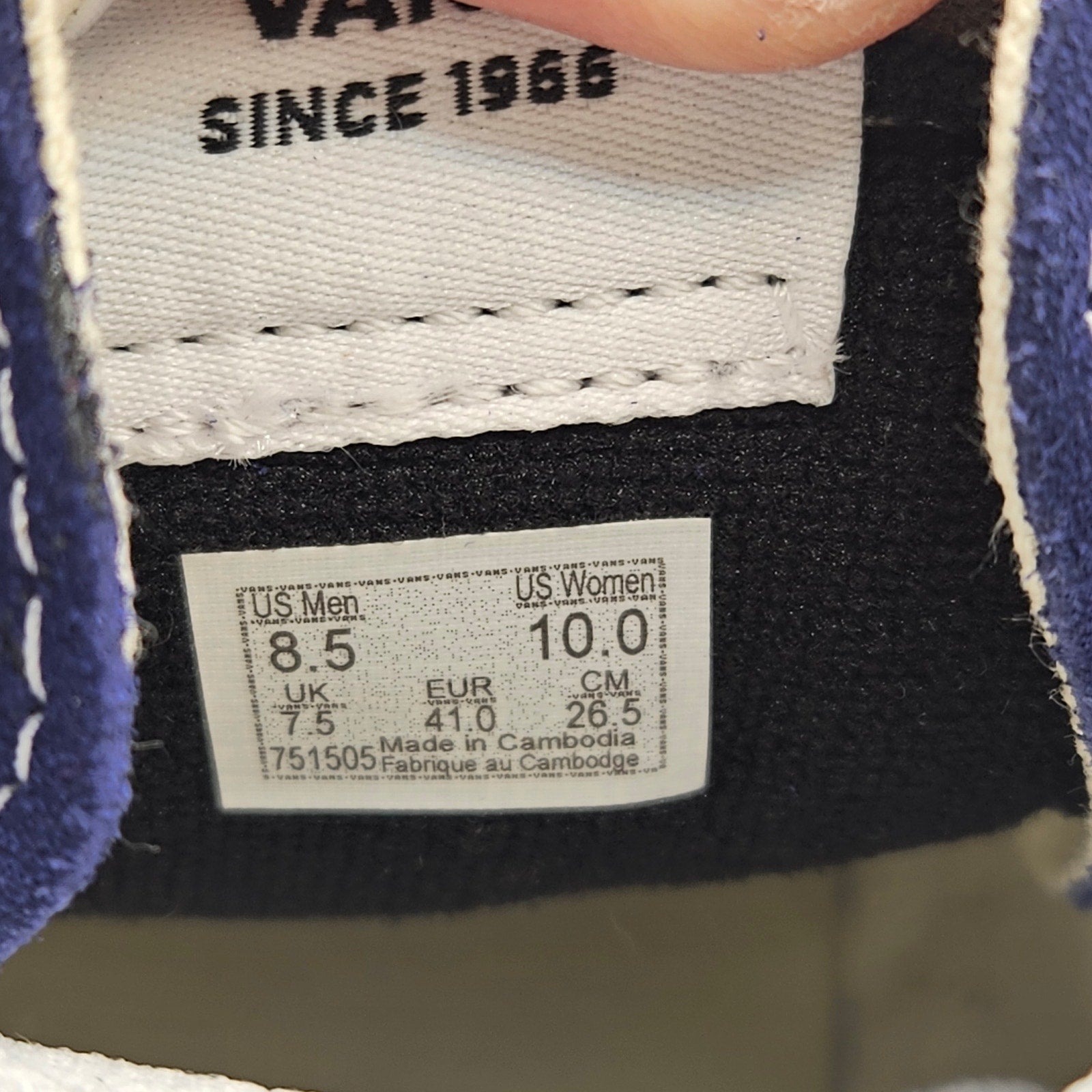 VANS MEN'S 8.5 SK8-Hi COLOR THEORY BEACON BLUE RARE SNEAKER NWOB
