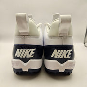 NIKE MEN'S 10 ALPHA FASTFLEX FOOTBALL CLEATS WHITE NAVY FN0028-104 NWOB