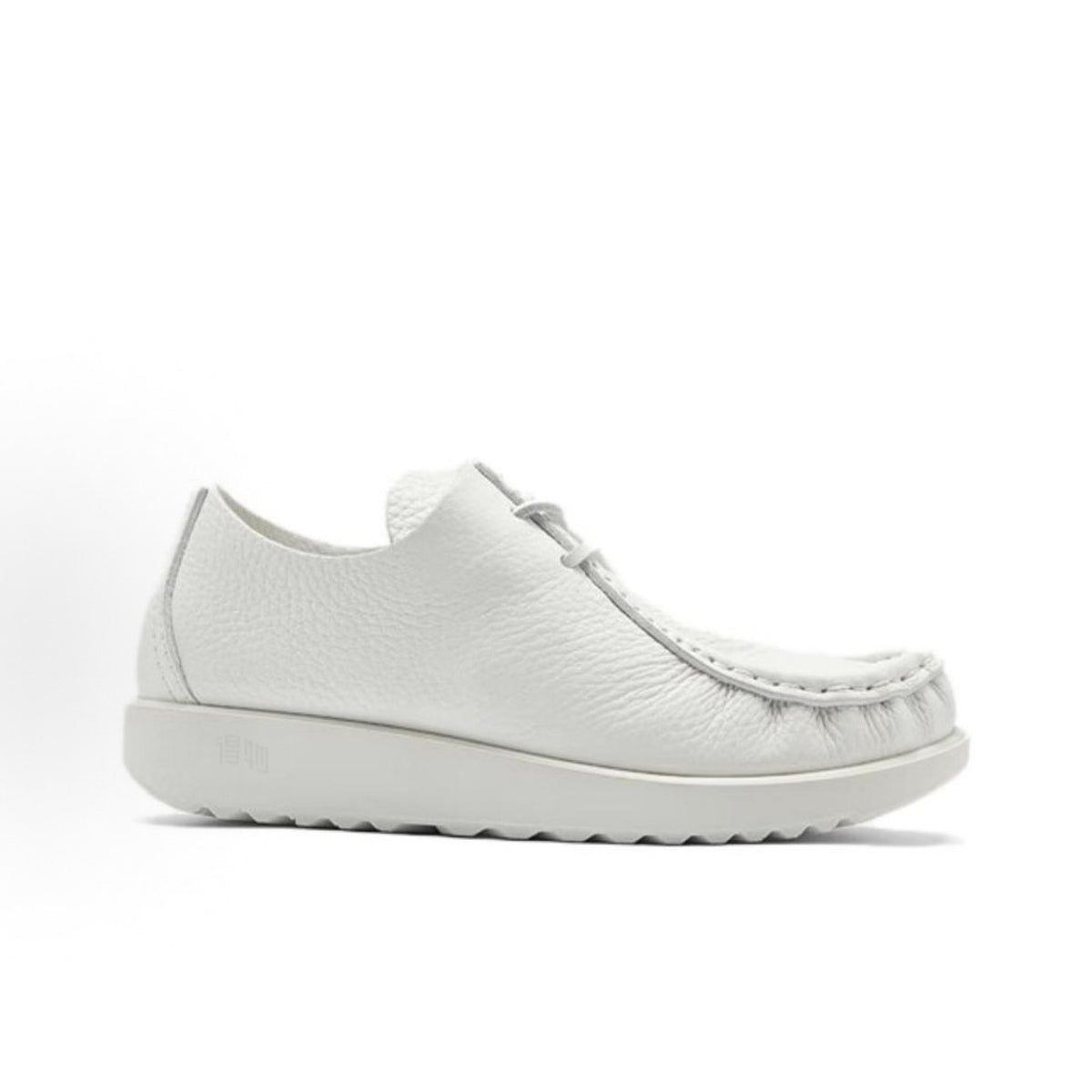 ECCO AT. KOLLEKTIVE MEN'S 45 WHITE LEATHER JOKE LACE SHOE NIB 39059491125