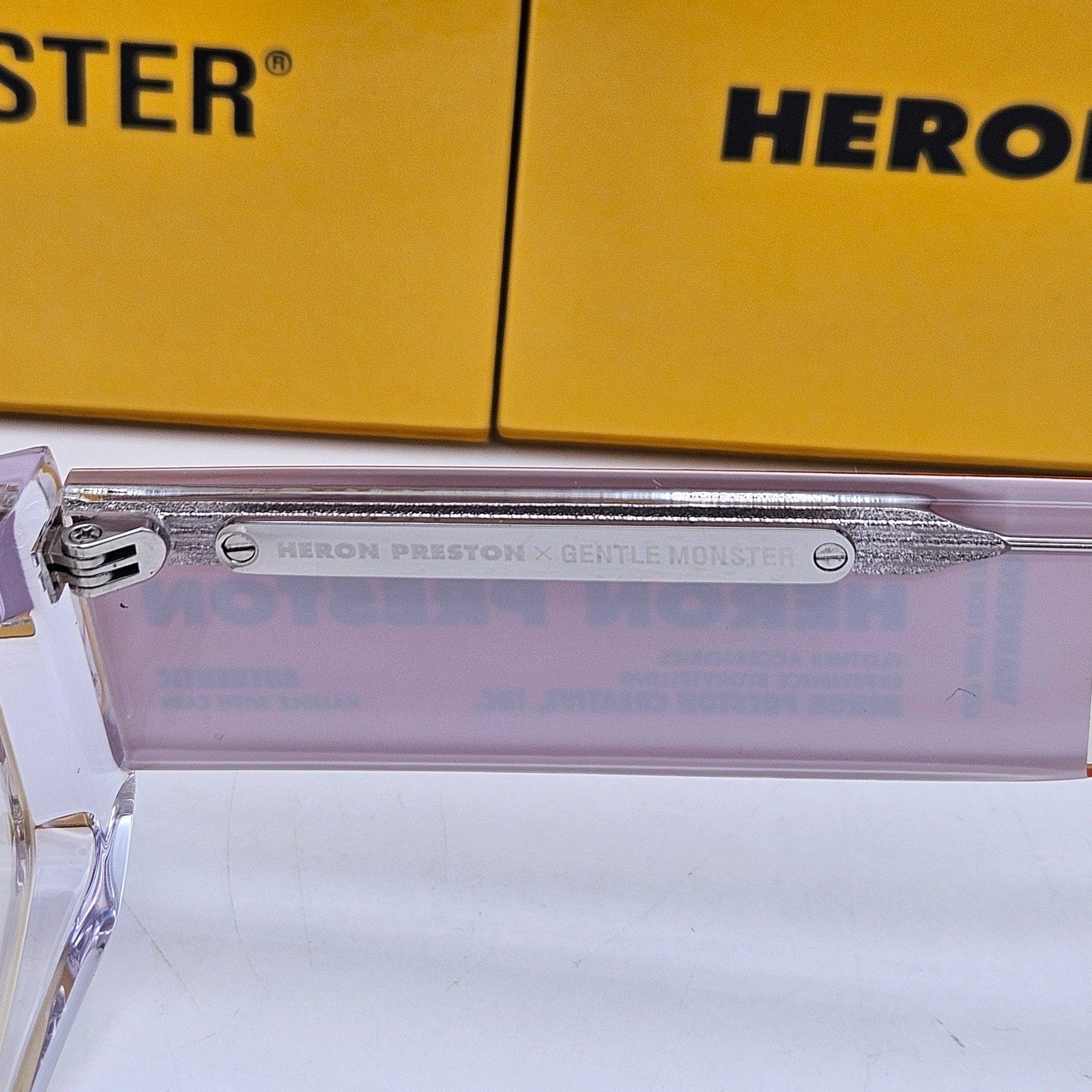HERON PRESTON X GENTLE MONSTER LEVEL 0 CLEAR BUBBLE LEVEL GLASSES RARE NIB