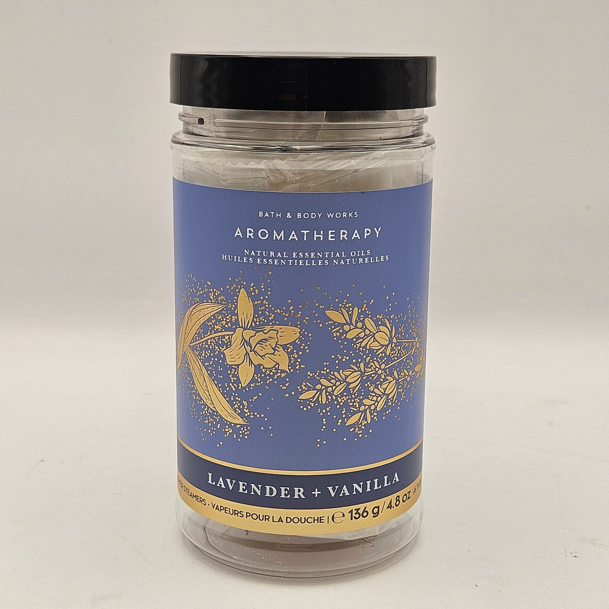 BATH & BODY WORKS LAVENDER VANILLA SHOWER STEAMERS 4.8 oz