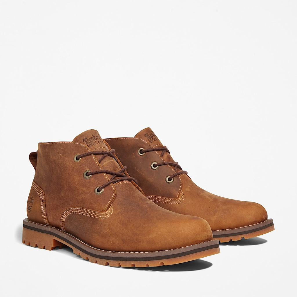 TIMBERLAND MEN'S 11.5 LARCHMONT MID LACED WATERPROOF SADDLE BROWN NIB A2NF3