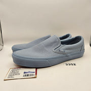 VANS MEN'S 9.5 CLASSIC SLIP ON PASTEL MONO DUSTY BLUE NWOB