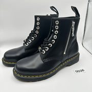Dr. Doc Martens 1460 Zip Smooth Leather Lace-up Boots Black Size 8 Men’s New