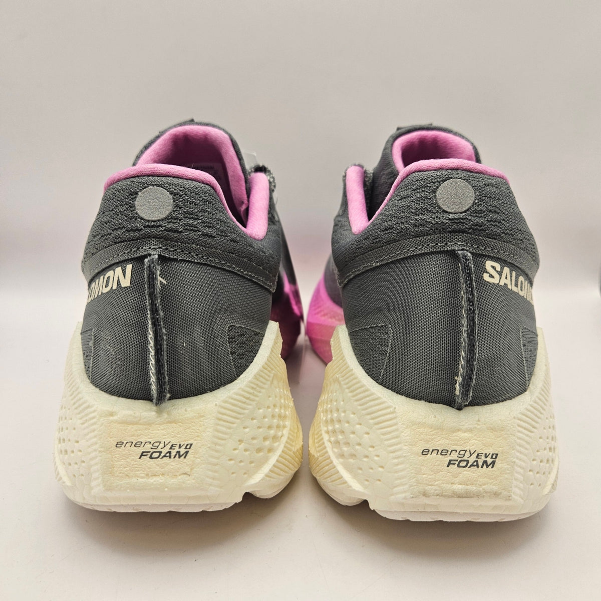 SALOMON WOMEN'S 6.5 AERO GLIDE 3 W GREY PINK VANILLA ICE RUNNING SHOES NWOB