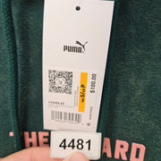 PUMA MEN'S SMALL WICKED GRAPHIC PRINT PULLOVER HOODIE ACID GREEN 636684-60