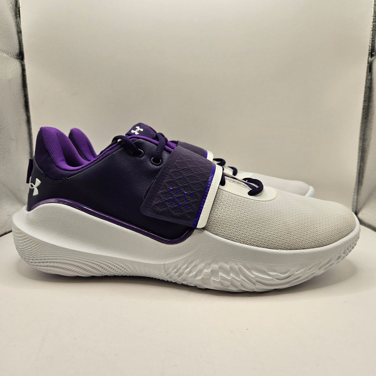 UNDER ARMOUR MEN'S 14 FLOW FUTR X TEAM BASKETBALL 3025067-500 NWOB PURPLE WHT