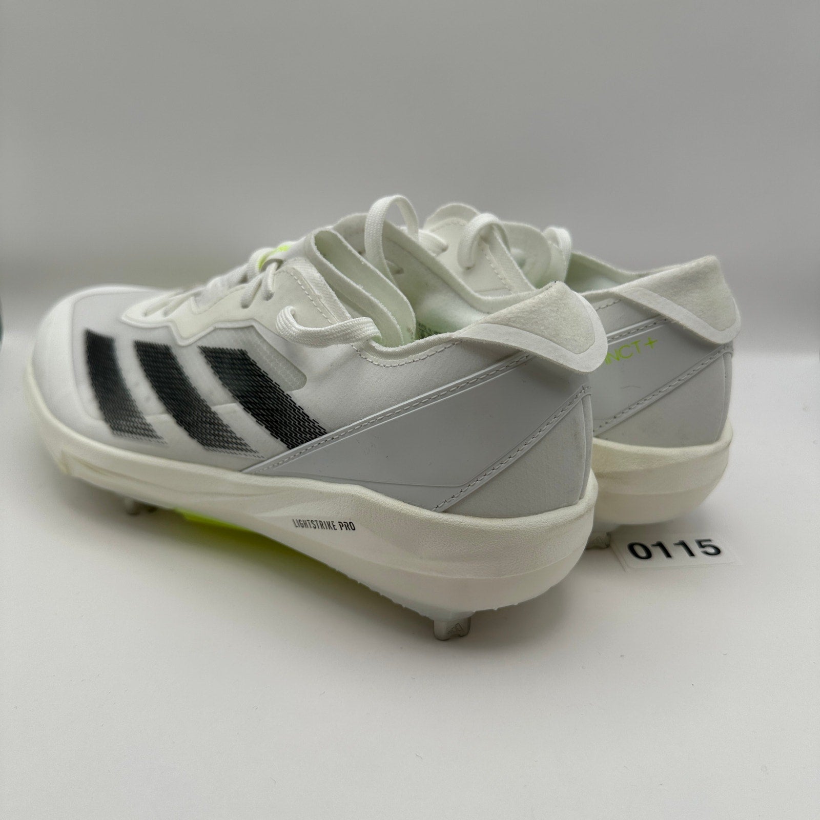 Adidas Adizero Instinct+ Softball Cleats Wms 8.5 White/Neon