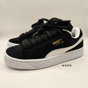 PUMA MEN'S 6 SUEDE XL BLACK WHITE LOW TOP SNEAKER 395205-02