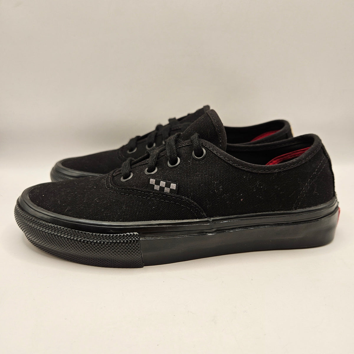 VANS WOMEN'S 6 AUTHENTIC 44 LACE UP BLACK CANVAS SKATEBOARDING POPCUSH