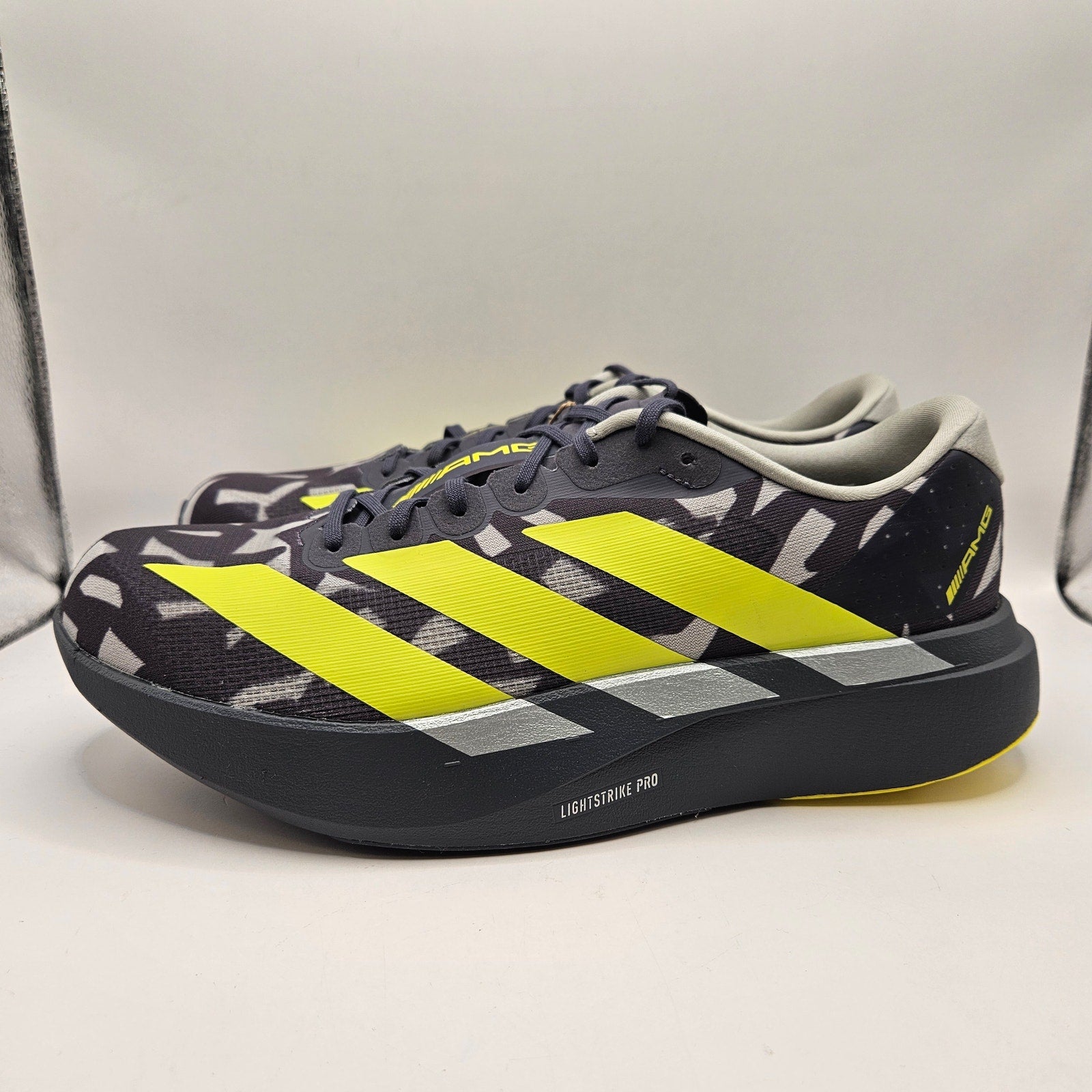 ADIDAS X AMG MOTORSPORT MEN'S 11 ADIZERO EVO SL GRAY KI7297 NWOB
