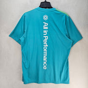 ADIDAS X MERCEDES AMG PETRONAS F1 P1 TRAINING T SHIRT TURQUOISE FORMULA 1