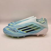 ADIDAS WOMEN'S 6.5 F50 SPARKFUSION LL ELITE FG/AG BLUE SOCCER CLEATS JQ1480