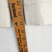 LAUREN RALPH LAUREN WOMEN'S 14P LINEN BLEND WIDE LEG CROPPED PANTS NWT IVORY
