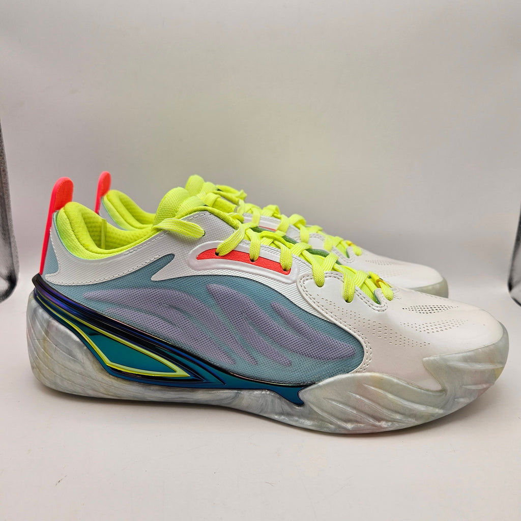 PUMA MEN'S 8.5 ALL-PRO NITRO ELITE BASKETBALL WHITE MULTI-COLOR NWOB 311262-01