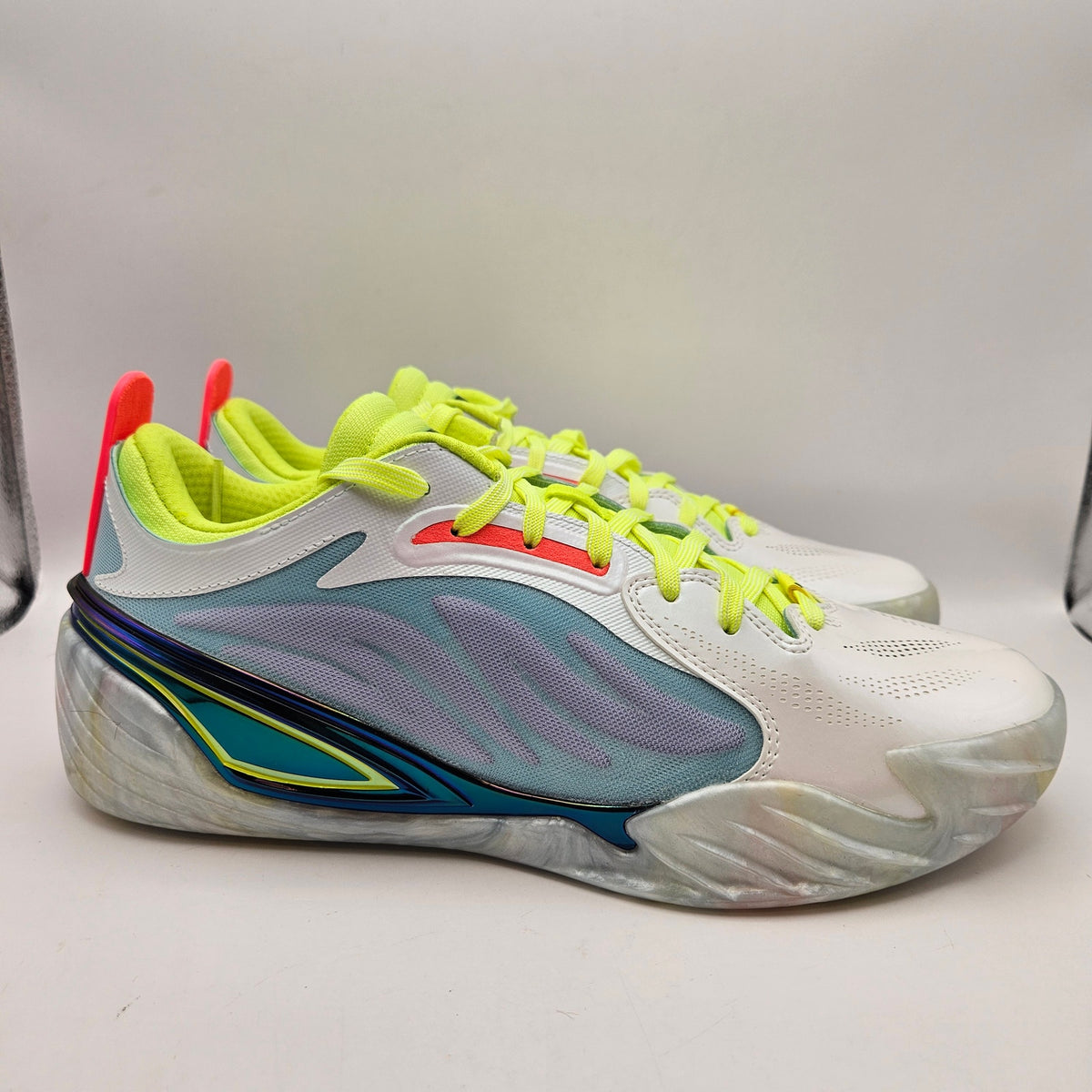 PUMA MEN'S 8.5 ALL-PRO NITRO ELITE BASKETBALL WHITE MULTI-COLOR NWOB 311262-01