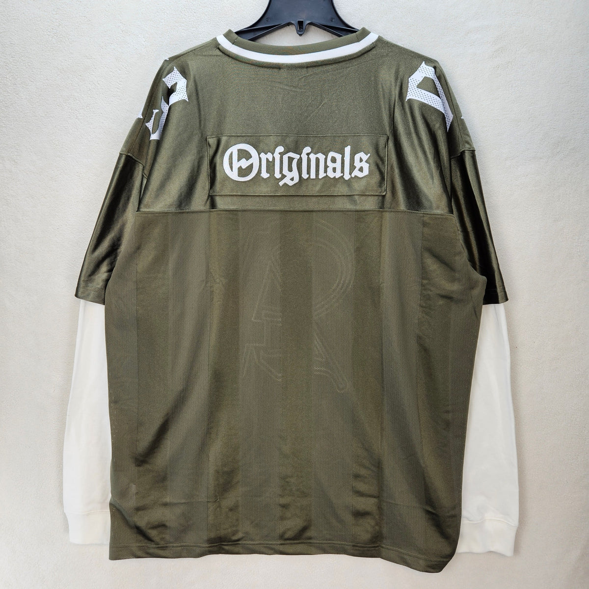 ADIDAS MEN'S XLARGE ORIGINALS TREFOIL OG 2 IN 1 JERSEY OLIVE STRATA KS5329