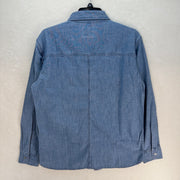 LEVI'S MEN'S SMALL LONG SLEEVE AUBURN WORKER SHIRT BLUE