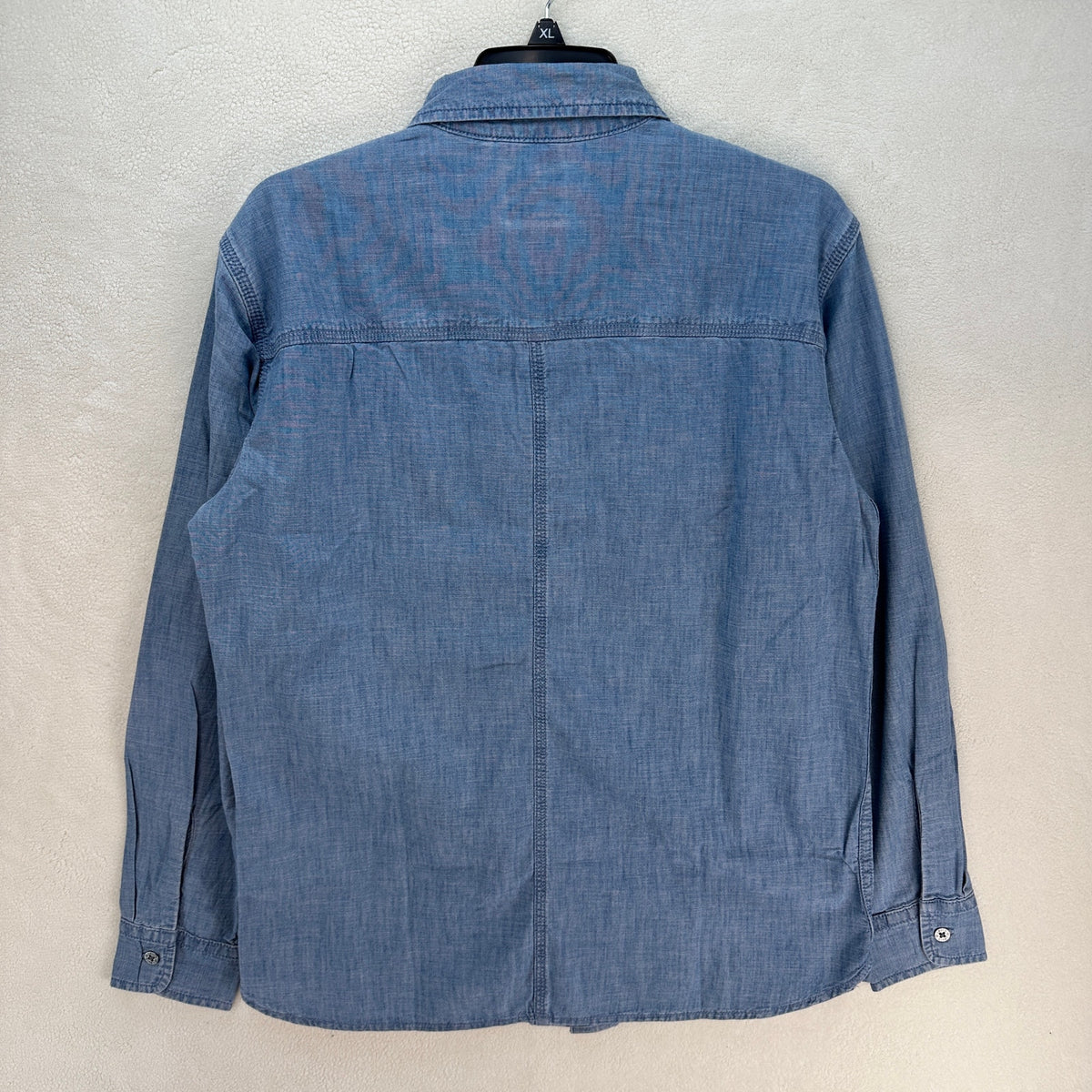 LEVI'S MEN'S SMALL LONG SLEEVE AUBURN WORKER SHIRT BLUE