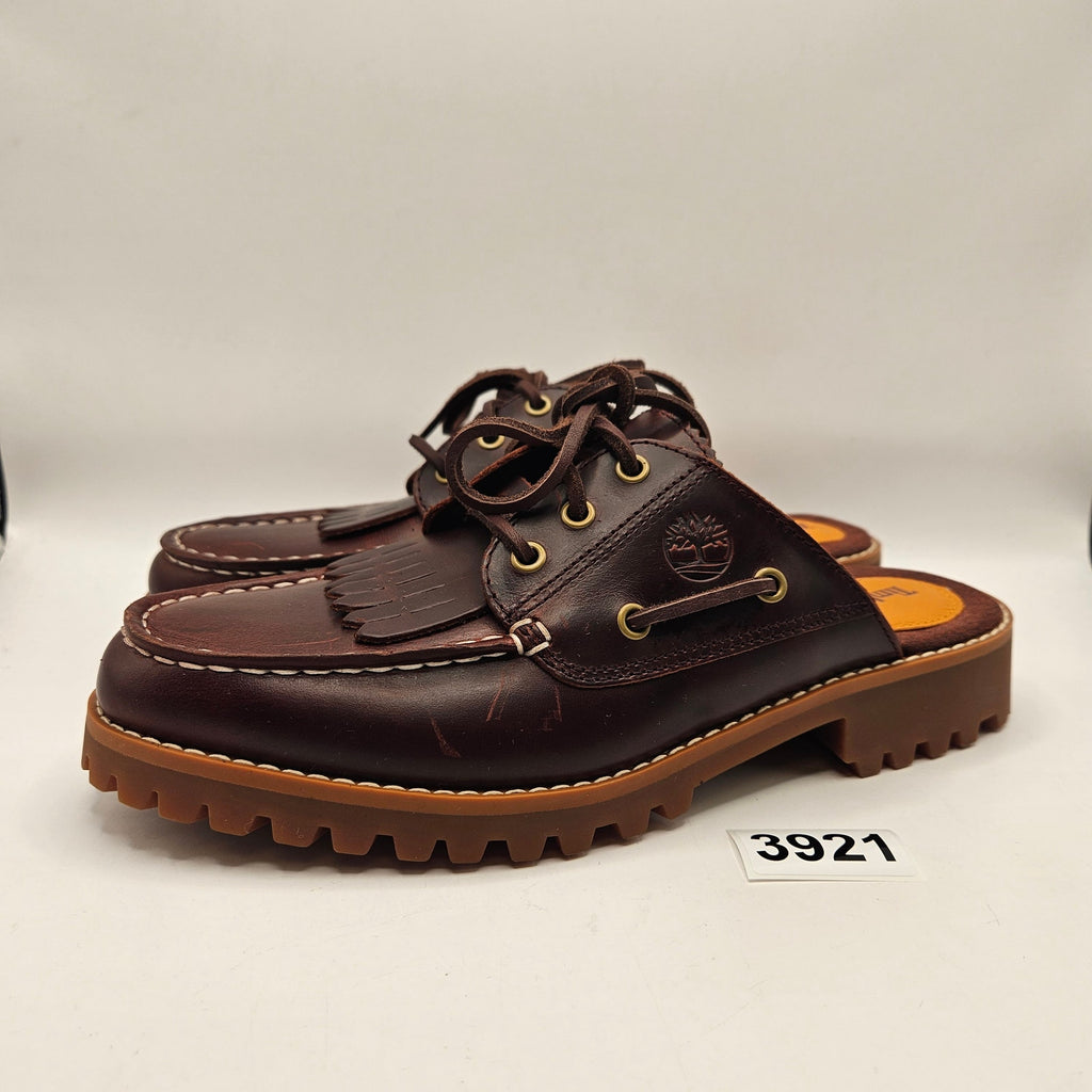 TIMBERLAND WOMEN'S 8 AUTHENTIC MULE BURGUNDY FULL GRAIN NWOB