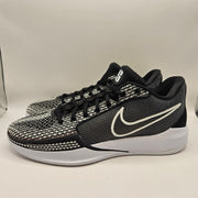 NIKE WOMEN'S 11 SABRINA 1 TB BASKETBALL SHOES BLK/WHT FQ3837-001 NWOB