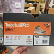 TIMBERLAND PRO MEN'S 10.5 INTERCEPT STEEL SAFETY TOE FLEX ORTHOLITE BEIGE