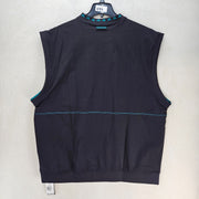 ADIDAS EQT MEN'S XL GOLF EQUIPMENT VEST BLACK GREEN JW9878 NWT V NECK
