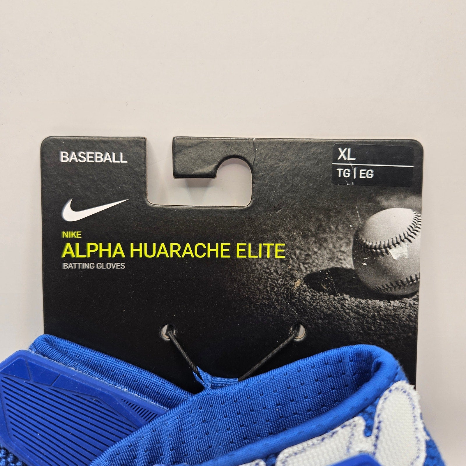 NIKE MENS XL ALPHA HUARACHE ELITE BASEBALL BATTING GLOVES CV0720-468 ROYAL BLUE