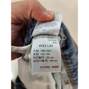 LEVI'S MEN'S 52X34 550 RELAXED FIT CLIF LIGHT WASH JEANS STRETCH NWOT