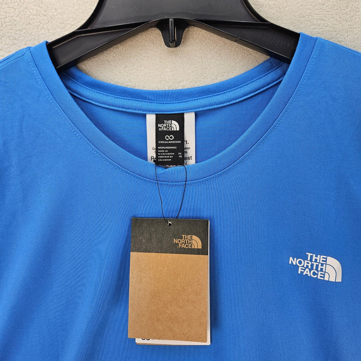 THE NORTH FACE MEN'S XL ELEVATION SHORT SLEEVE TSHIRT SUPERSONIC BLUE QUICK DRY