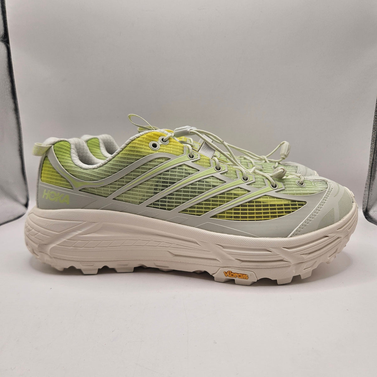 HOKA ONE MEN'S 10.5 MAFATE THREE2 GRID TRUFFLE SALT VIBRAM NWOB 1173332-TLT NWOB