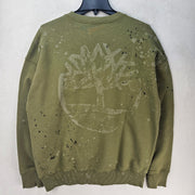 TIMBERLAND X A COLD WALL MEN'S MEDIUM OLIVE GREEN $350 D CREWNECK SWEATSHIRT