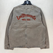 LEVI'S MENS MEDIUM UNION ENGINEER CARDIGAN UNIFORM BADGE TAN NWT