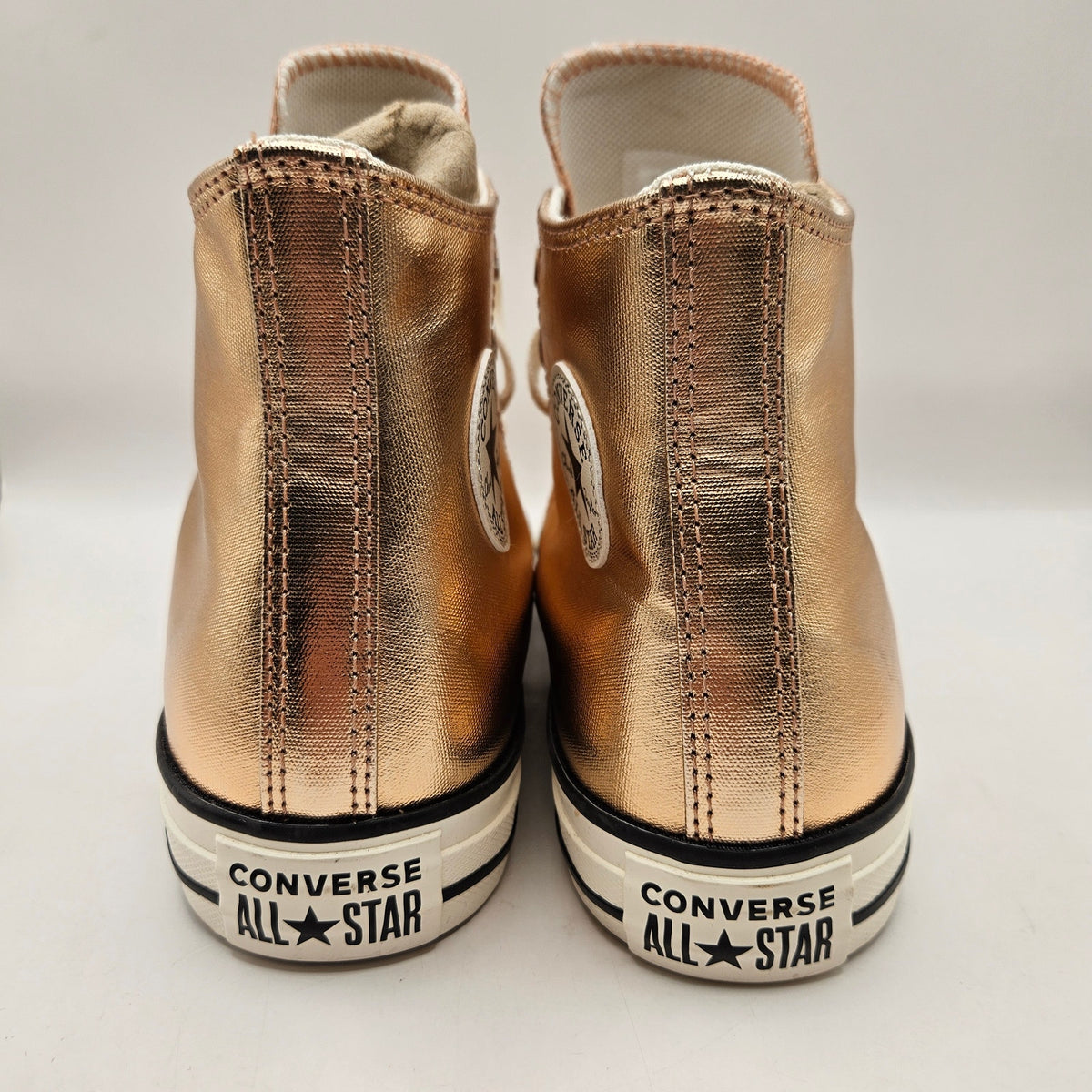 CONVERSE KIDS 6 CHUCK TAYLOR ALL STAR METALLIC ROSE GOLD A11792C HIGH SNEAKER